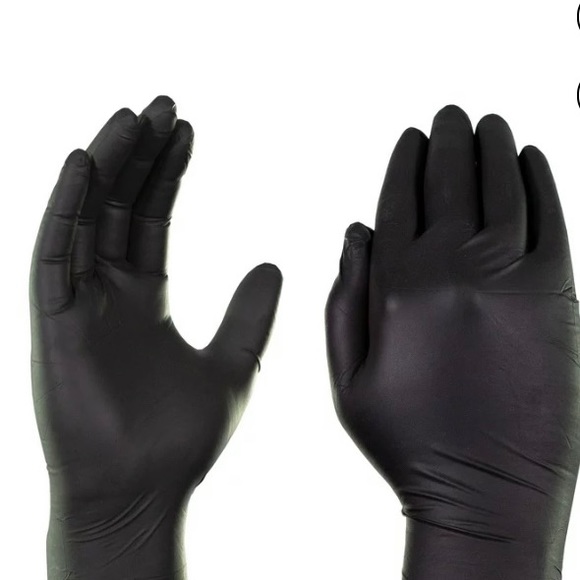 GLOVEWORKS Black Nitrile Industrial Disposable Gloves 5 Mil XX-Large 100 count - Picture 2 of 16